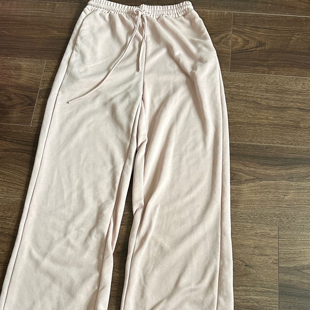 SHEIN Cream Track Pants